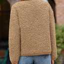PRETTYGARDEN Women's Faux Fur Coat 2026 Fall Fuzzy Fleece Button up Shearling Cropped Jackets Winter Trendy Outerwear (M)