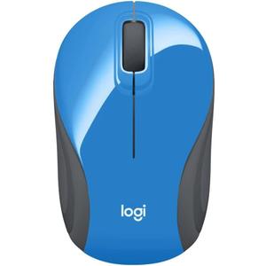 Logitech Wireless Mini Mouse M187 Ultra Portable, 1000 DPI Optical Tracking, 3-Buttons, PC/Mac/Laptop - Blue