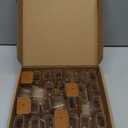 28Pcs Chair Leg Floor Protectors Rectangle for Hardwood Floors Silicone Caps Covers Felt Furniture Pads Clear Chair Sliders, Protect The Floor from Scratches(Fit:L 1.12"-1.5",W 0.75"-1") (Medium)