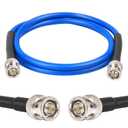 XRDS -RF 3FT SDI Cable, 3G/6G-SDI Cable BNC Digital Video Cables 75 Ohm RG59 BNC Male Cables for 3G/6G HD SDI Monitor Video Recorder Converter Splitter Security Camera