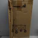 NBONEBS Collapsible Wagon Carts with Large Capacity, Utility Beach Wagons Heavy Duty Foldable, 300lb Load-Bearing Outdoor for Camping, Garden, Sports, Picnic