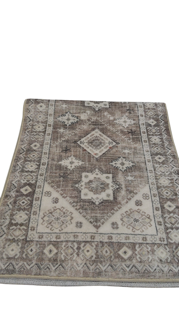 Area Rugs,Machine Washable Rug for Living Room Dinner Room Bedroom,Bohemian Style Soft Non Slip Rug Carpet,Oriental Vintage Low Pile Large Area Rug,  3 Pack,  48" x 20"