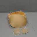 Niidor Adhesive Bra Strapless Ultra Sticky Invisible Push up Silicone Bra Multiple Colors Sizes Reusable for Backless Dress, G