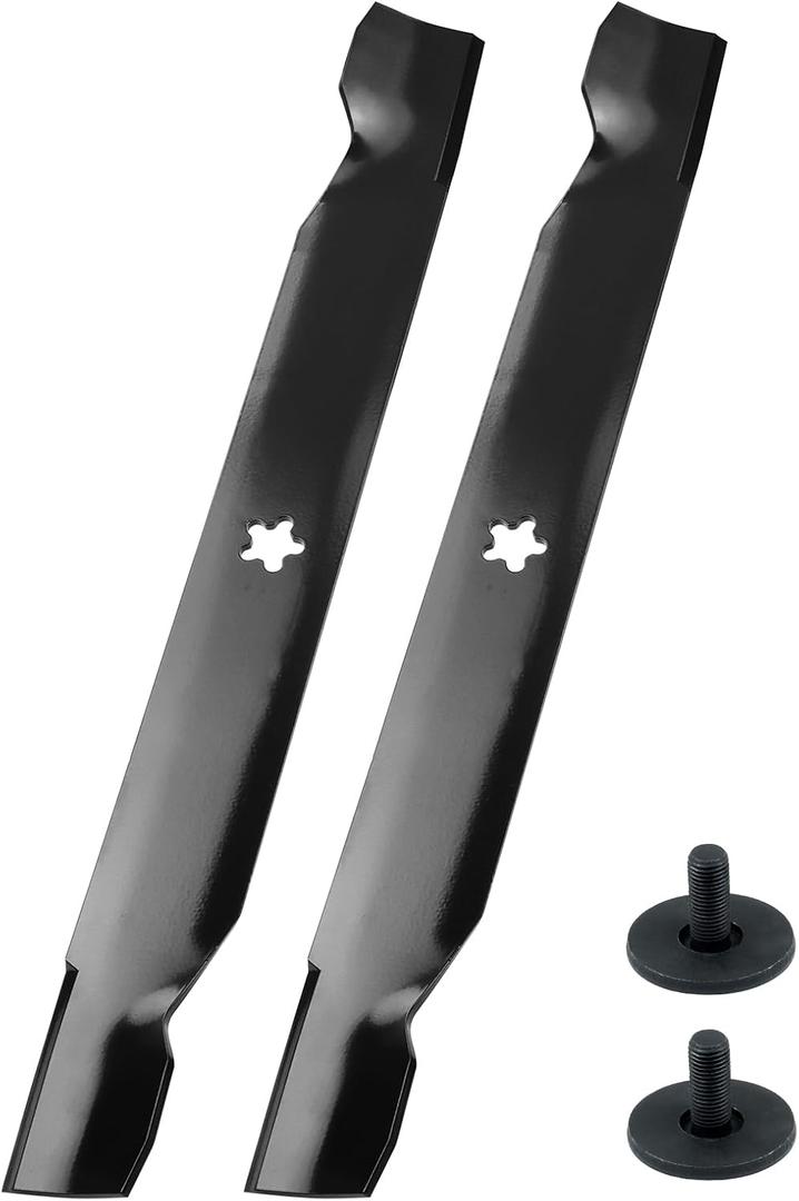 2 Pack 532134149 Mulching Blades with Hardware for YTH18542 YTA18542 YTH1842 YTH22V42 Replaces Craftsman 42 Inch Mower Blades 42 Inch Mower Blades 532138971 422719 138498