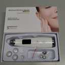 Rechargeable Blackhead Vacuum Pore Cleaner - 5 Attachments & 3 Suction Levels for Deep Facial Cleansing, USB-Powered Blackhead Remover for Women and Men (White)