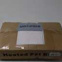 Heated Pet Beds for Indoor/Outdoor Cat & Dog Orthopedic Foam Warming Cat Beds Auto Temperature Control, Washable Cover with Waterproof Liner Thermo Kitty Electric Heating Bed (20"L x 16"W x 2"Th, grey)