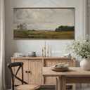 InSimSea Framed Large Scroll Wall Art, Cloudy Landscape, 24x48 Inch
