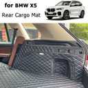 Cargo Mat Compatible with 2019-2026 BMW X5 Trunk Mat (and Rear Left and Right Side Panels) Cargo Liners for X5Non 45e /7-Seats Models