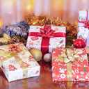 9 x arkamii Christmas design premium wrapping paper set of 4 sheets size 34 x 25 inch for gift pack (NAT3)