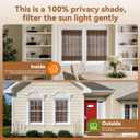 No Drill Cordless Bamboo Roman Shades, Walnut, 28x64