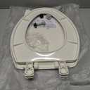 Bemis 7300SLEC Slow Close Toilet Seat, Easy Clean Hinges and Durable Plastic Seat, Made in USA, Elongated, Biscuit