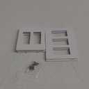 TreatLife Screwless Decorator Wall Plates, Standard Size 2-Gang & 3-Gang Light Switch Plates, White 5 Pack (2-Gang 3 Pack & 3-Gang 2 Pack)