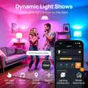 Linkind Smart Light Bulbs, Smart Bulb that Work with Alexa & Google Home, LED Light Color Changing, A19 E26 WiFi Light Bulb Dimmable, RGBTW Alexa Bulb No Hub Needed 800 Lumen, 2.4Ghz WiFi, 6 Pack