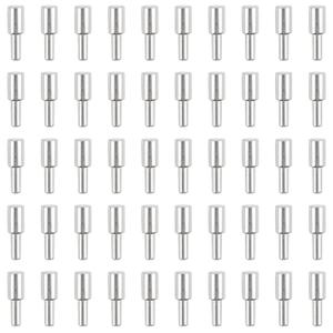 INCREWAY 36pcs Sliver Cabinet Board Support Pegs, 3mm Metal Shelf Pins, Small Shelf Support Pins for Cabinets Bookcase Shelves Cupboard