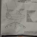 COMHOMA Office Chair with Flip-up Armrests Ergonomic Mesh with Lumbar Support Swivel Tilt Comfortable Study Computer Desk Task Chair