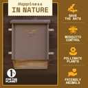 BIGBATBOX Wooden Bat House for Outdoors - Clean Your Backyard from Mosquitoes - Proven Box Kit to Attract Bats