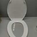 KOHLER 20110-0 Brevia, Slow Close Toilet Seat, Elongated Toilet Seat, Grip-Tight Bumpers Quick-Attach Hardware, White