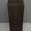 WOPITUES Wood Floating Shelves Set of 6, Shelves for Wall Decor, Farmhouse Shelf for Bedroom, Bathroom Storage Shelves, Book Shelves for Living Room, Dark Brown