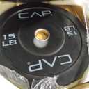 CAP Barbell Rubber Olympic Bumper 15ibs Plate |Set of 2