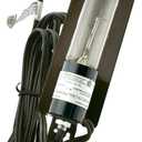 Curio Cabinet Light Brown - Brown Hooded Curio Light Includes Bulb, C5-RS-1