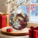 4 x Christian Gifts: Virgin Mary Stained Glass Ornament | Christmas Ornaments & Religious Ornament (Christmas Tree Decorations), Christian Holiday Decor, Religious Gifts & Xmas Gift