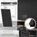 RITOLLO 4 Pack Wood Panels for Wall, 47.2"×23.6" Wood Slat Acoustic Panels for Wall, Soundproof Panels, 3D Fluted Panels for Interior Decor (WoodBlack)