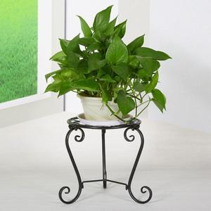 Plant Stand for Indoor Outdoor Plants, 17" Tall Potted Plant Holder for Living Room, Balcony and Garden, 17" H x 13" W, Black
