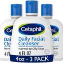 Cetaphil Face Wash, Daily Facial Cleanser for Sensitive, Combination to Oily Skin, 4 Oz 1Pack, Gentle Foaming, Soap Free, Hypoallergenic
