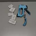 SHALL 6-in-1 Staple Gun Heavy Duty - Upholstery Stapler Nail Gun with 4000 Counts Staples, Manual Brad Nailer with Staple Remover for Wood, Crafts, Fabric, Cable, Wall, Decoration, Furniture (Blue)