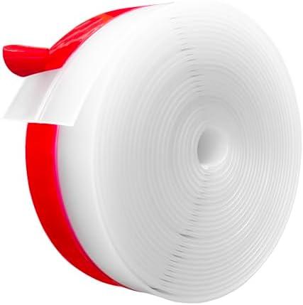 Silicone Weather Stripping, 3 inch (W) x 20 Ft (L) Door Draft Stopper Door Seal Strip for Gaps of Door & Windows, Garage Door Under Bottom, Sealing Tape Shower Doors Sweep, Transparent