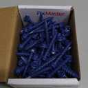 FixMaster 3/16 x 1-1/4" Hex Head Blue Concrete Screw Anchors (80 pcs Screw Kit) with one Screwdriver and Drill Bit for Concrete, Masonry, Block, Brick and Wood Fastening