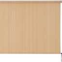 SEEYE Outdoor Sunshade Roller Shades 8' W x 6' H, Cordless Roll Up Shade Blinds Privacy Screen with 90% UV Protection, Exterior Patio Shade Cloth for Porch Pergola Balcony Backyard Windows, Walnut