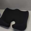 Cushion Lab Patented Pressure Relief Seat Cushion for Long Sitting Hours on Office & Home Chair - Extra-Dense Memory Foam for Soft Support. Car Pad for Hip, Tailbone, Coccyx, Sciatica - Black 18 W x 15.5 L x 4 H inches