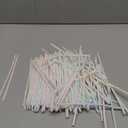 Chef Craft Select Plastic Flexible Straws, 8 inch, 100 Piece Set, Striped