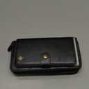 Defencase for iPhone 16 Plus Magnetic Wallet Case Compatible with Magsafe with RFID Blocking Zipper Strap Card Holder for Women Men PU Leather Detachable Case for iPhone 16 Plus (6.7 inches), Black