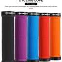 Bike Grips Handlebar,Dual-Lock on, Anti-Slip for MTB/BMX/Road Bikes,Mountain,Cruiser, Scooter, Comfortable Rubber Grips, Ergonomic