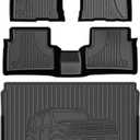 AOMSAZTO Floor Mats for Ford Bronco Sport 2021 2022 2023 2024 2025-1st & 2nd Row All Weather Protection Car Floor Liners Waterproof Mats