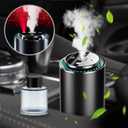 Smart Car Air Freshener, Car Air Freshener Diffuser with Starry Sky Projection and 50ml Perfume, Rechargeable Car Aroma Diffuser, 4 Mode Adjustable, Auto On/Off Intelligent Car Diffuser, Cologne (Black)