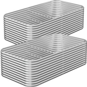2 Pack Tall 6x3FT Raised Beds for Gardening, Corrugated Galvanized Steel Raised Garden Bed, Outdoor Metal Above Ground Garden Bed for Vegetables and Flowers, 6x3FTx16Inch