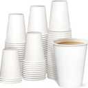 GUSTO [12 oz.- 100 Pack Paper Hot Cups, Coffee Cups - White (Formerly Comfy Package)