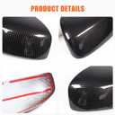 Rear View Mirror Cover Compatible with Nissan Pathfinder 2013-2018,Rear View Mirror Cover Cap Molding Trim Exterior Accessories (Carbon Fiber Pattern)