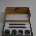 Fo32won Christmas Tree Shaped Flameless Candlesticks Battery Operated with Remote and Timer, Set of 4 Real Wax LED Taper Candles with 3D Flickering Wick for Christmas Decoration Gift