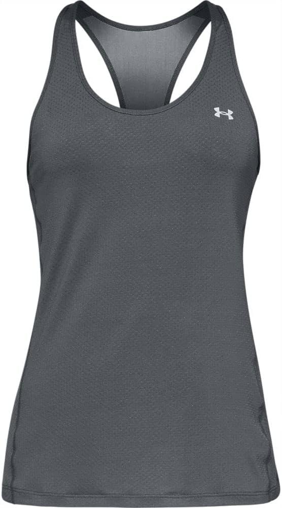 Under Armour Women's HeatGear Racer Tank (X-Large, Gray)