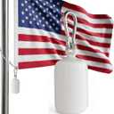 Flag Weights for Bottom of Flag 3 LB, Heavy Duty Flag Counter Counterweight to Keep Flags Straight in Wind, Outdoor Flag Pole Weight with a Carabiner for Internal Halyard System