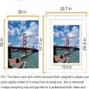 LUCKYLIFE 24x36 Poster Frame in Black Wood with Plexiglass 2 Pack