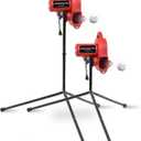 Heater Power Alley Pro Real Baseball Machine - Adjustable Design, Pitches Real Baseballs Up to 45 MPH, Accurate and Portable Training Tool for Batting, Pitching, and Field Practice, One Size