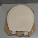 Bemis 500EC Durable Wood Toilet Seat with Easy Clean Hinges, Made in USA, Round, Bone