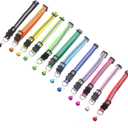 12pcs Wear-resistant Cat Bells Reflective Design for Outdoor Fun Mixed Colors for Pets for Holidays and Parties