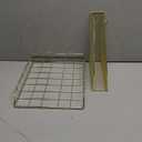 Jolitac Rose Gold 4-Tier Stackable Paper Tray Desk Organizer, Workspace Decorative Stacking Rack Supplies Holder, Metal Letter Trays for File Documents in Home & Office (Gold)