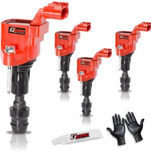Set of 4 Upgraded Ignition Coil Pack for 2.0L 2.2L 2.4L L4 Pontiac Chevy Cobalt HHR Malibu Captiva Buick LaCrosse Regal GMC Saab Saturn Replaces UF491 D522C 12578224